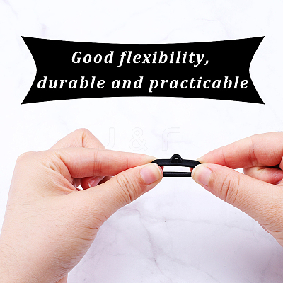 16 Strands Rubber Lanyard Straps DIY-GF0007-93A-1