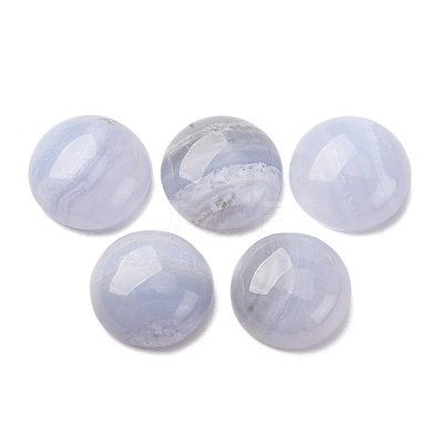 Natural Blue Lace Agate Cabochons G-O185-01B-02-1