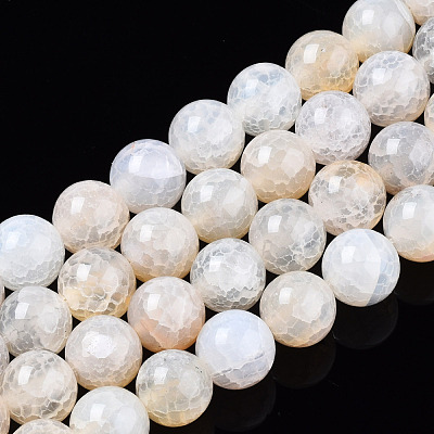Natural Crackle Agate Beads Strands G-S359-240B-2-1