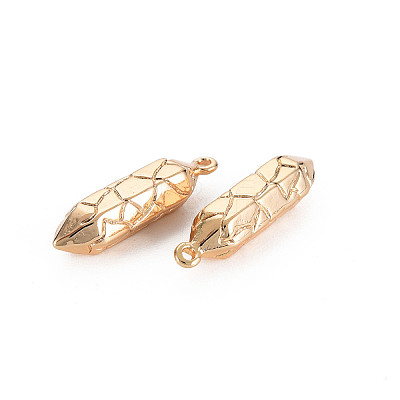 Brass Pointed Pendants X-KK-S356-640-NF-1