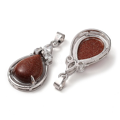 Synthetic Goldstone Pendants G-A095-02P-01-1