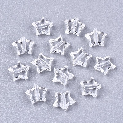 Transparent Acrylic Beads X-MACR-T036-12-1