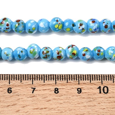 Handmade Lampwork Beads Strands LAMP-H071-01A-08-1