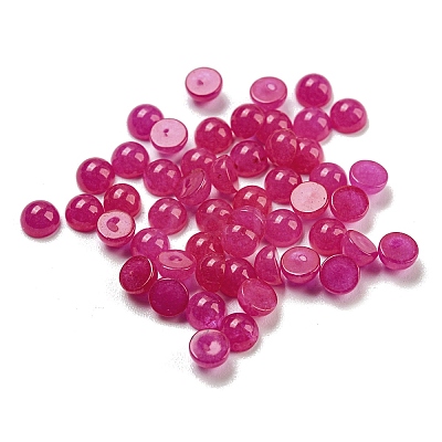 Natural White Jade Dyed Cabochons G-H309-03-35-1