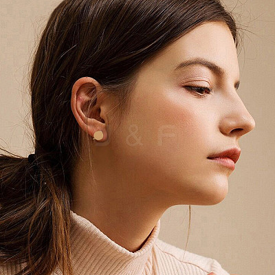 12Pcs 304 Stainless Steel Cuff Earrings EJEW-HS0001-28G-1