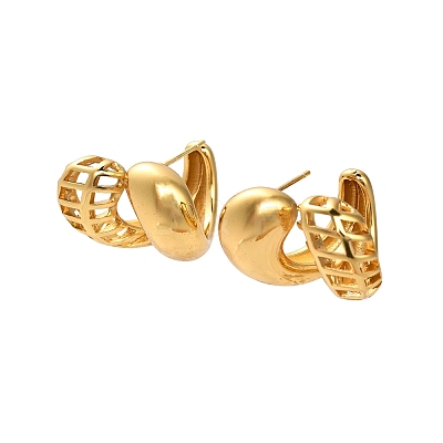 304 Stainless Steel Stud Earrings EJEW-P316-06G-1