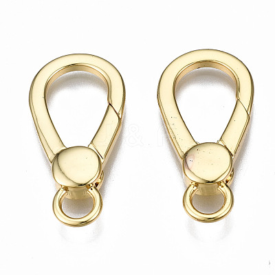 Brass Lobster Claw Clasps KK-Q252-009G-NF-1