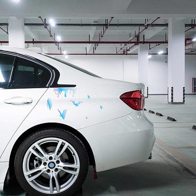 3 Sheets 3 Styles Halloween Laser PVC Waterproof Car Stickers DIY-GF0007-24-1