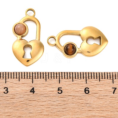 Natural Mixed Stone Pendants STAS-Z100-07G-1