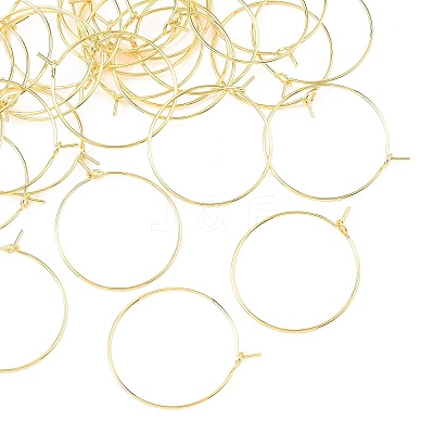 SHEGRACE Brass Hoop Earring Findings XGRPCH280-218G-1