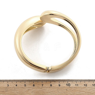 Alloy Hinged Bangles for Womrn BJEW-D312-01G-1