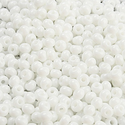 Imitation Jade 3/0 Glass Seed Beads SEED-Z001-A-B01-1