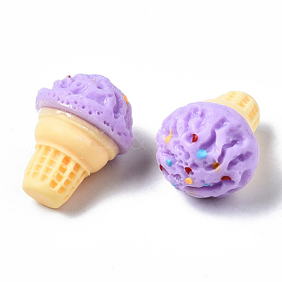 Spray Painted Resin Cabochons CRES-Q215-022D-1