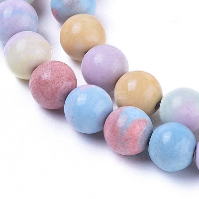 Natural Rainbow Alashan Agate Beads Strands G-G806-04-8mm-1