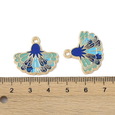 Rack Plating Alloy Enamel Pendants FIND-I038-07E-1