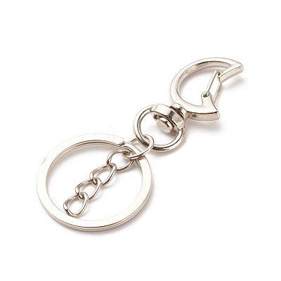 Alloy Swivel Keychain Clasps KEYC-JKC00329-02-1