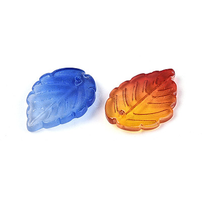 Two Tone Transparent Glass Pendants GLAA-N060-02-1