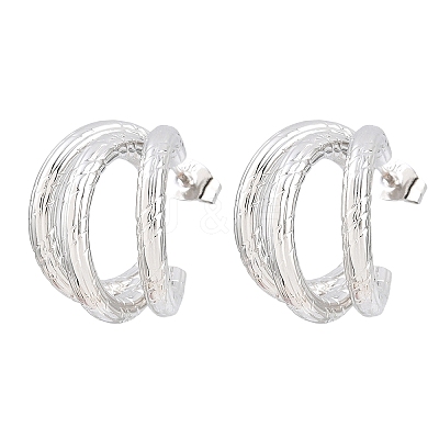 304 Stainless Steel Stud Earrings for Women SA-CBAB549-07P-1