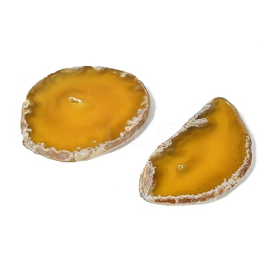 Natural Druzy Agate Slice Cabochons G-F826-E05-1