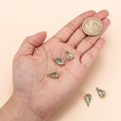 Transparent Glass Pendants X-GLAA-T007-05C-1