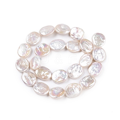 Natural Nucleated Baroque Keshi Pearl Beads Strands PEAR-S022-B-1