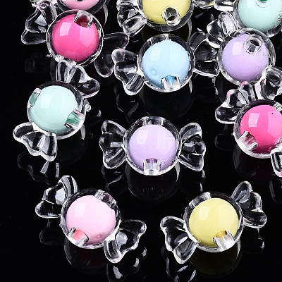 Transparent Acrylic Beads TACR-N011-002A-01-1