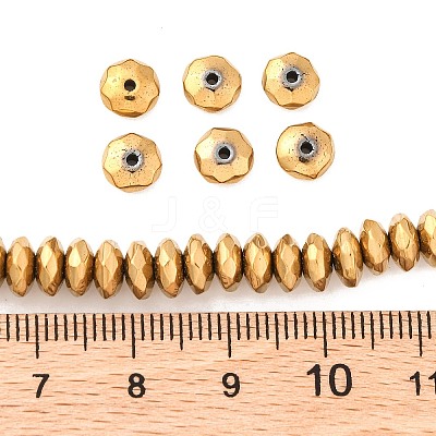 Electroplate Non-magnetic Synthetic Hematite Beads Strands X-G-J160-D-02-1