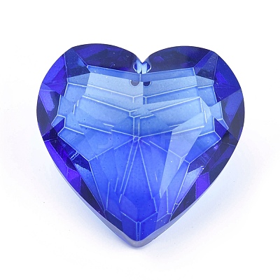 K9 Glass Rhinestone Pendants GLAA-Q087-07-1