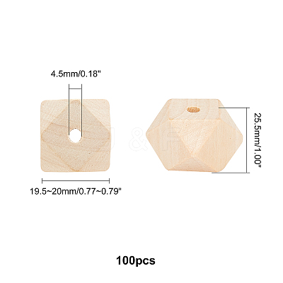 Natural Wood Beads WOOD-PH0001-10B-1
