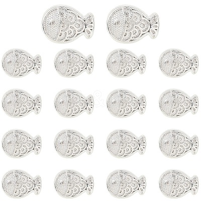 40Pcs Alloy Beads FIND-YW0010-41S-1