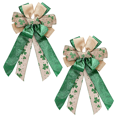 Big Polyester Packaging Ribbon Bows FIND-WH0126-09B-1