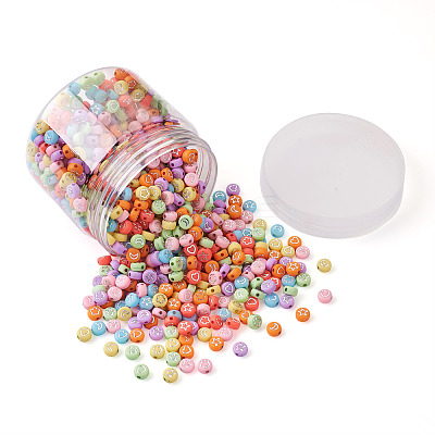 Opaque Acrylic Beads MACR-CW0001-06-1
