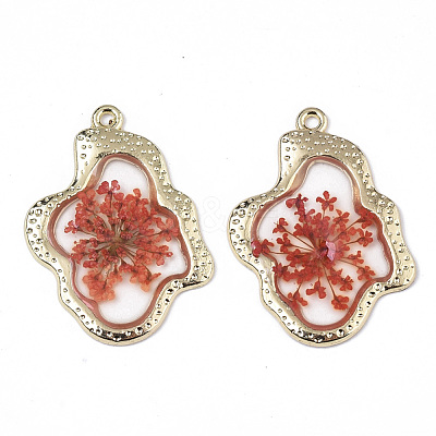 Epoxy Resin Pendants X-RESI-T045-028D-1