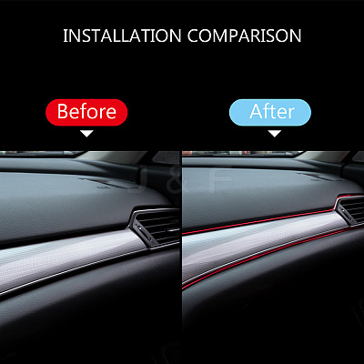 Car Interior Moulding Trim AJEW-GF0001-57E-1