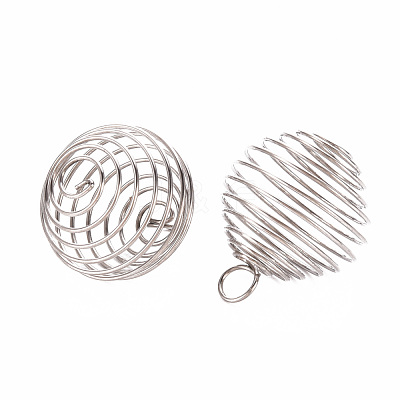 Non-Tarnish 304 Stainless Steel Wire Pendants X-STAS-ZX013-22-20mm-P-1