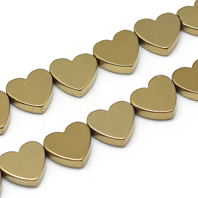 Electroplate Non-magnetic Synthetic Hematite Beads Strands G-T057-12F-1