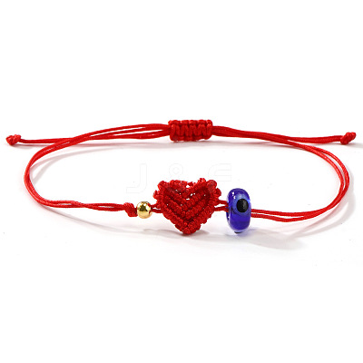 Lampwork Bead Braided Bead Bracelets JB7932-6-1