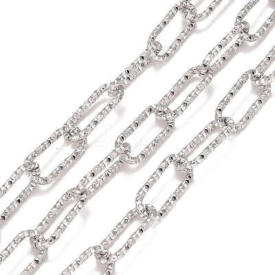 Tarnish Resistant 304 Stainless Steel Paperclip Chains CHS-A007-01P-1
