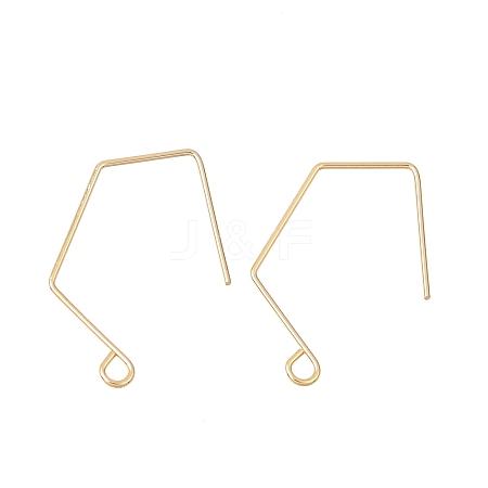 Brass Earring Hooks KK-CBA2395-11G-1