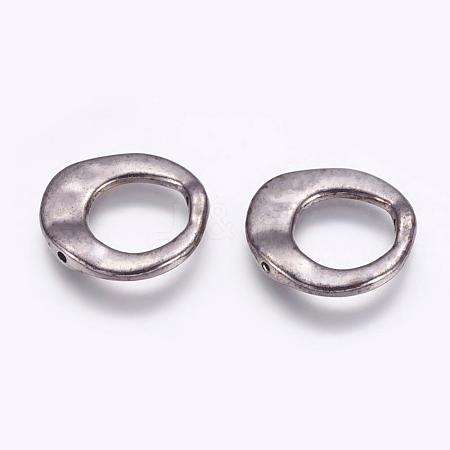 Tibetan Style Irregular Ring Bead Frames K081Z052-1