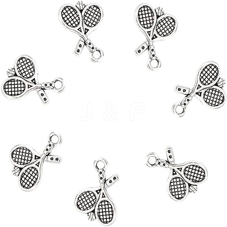 80Pcs Tibetan Style Zinc Alloy Pendants TIBEP-UN0001-01-1