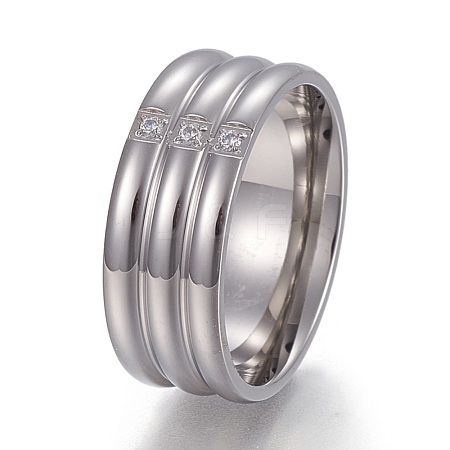 304 Stainless Steel Finger Rings RJEW-E155-01P-1