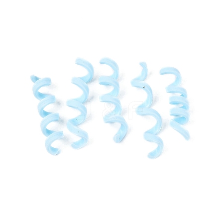 Handmade Polymer Clay Spiral Beads FIND-Q122-01G-1