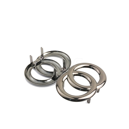 Ring Shape Alloy Decorative Buckles PW-WG23700-03-1