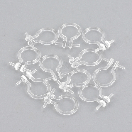 Plastic Clip-on Earring Findings KY-S155-04-1