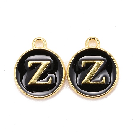 Golden Plated Alloy Charms X-ENAM-S118-02Z-1