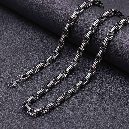 Titanium Steel Byzantine Chains Necklaces for Men FS-WG56795-160-1