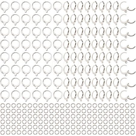  120Pcs 304 Stainless Steel Leverback Earring Findings STAS-NB0001-56-1