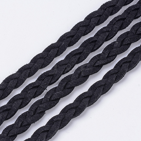 Braided Faux Suede Cord LW-Q008-2.7mm-1090-1