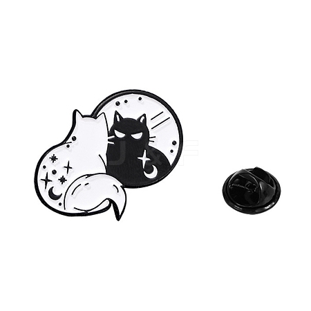 Black Alloy Brooches PW-WGA9A1E-03-1